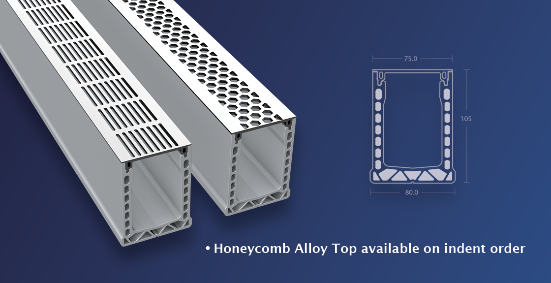 UDP75. Honeycomb Alloy Top available on indent order. Horizontal Alloy Top readily made.